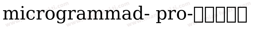 microgrammad- pro字体转换